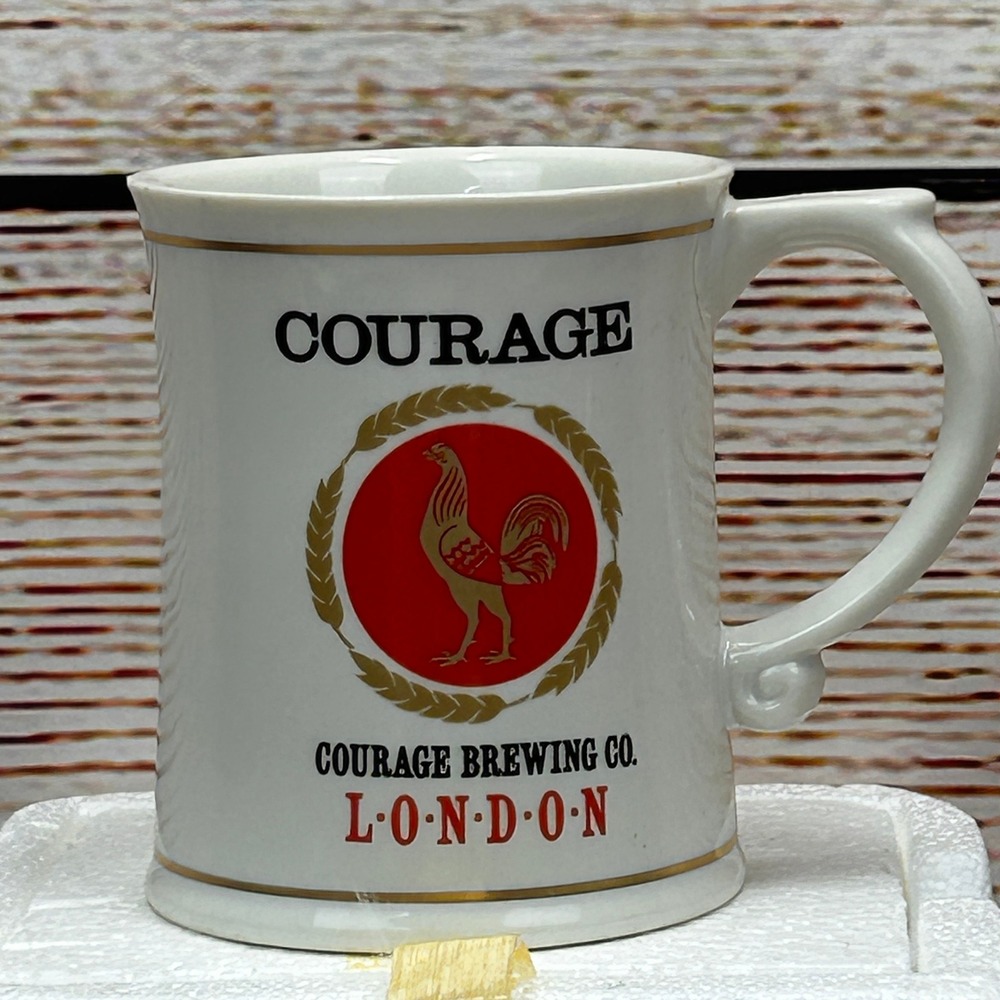 Vintage 1981 Franklin‎ Porcelain John Courage Strong Pale Ale Tankard Mug